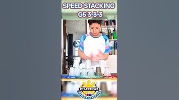 Fast Speed Stacking: G5 3-3-3 in 1.825 Seconds! #cupstacking #fast #shorts