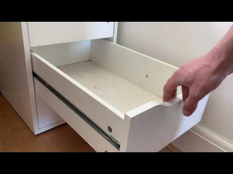 How To Remove Ikea Alex Drawers - YouTube