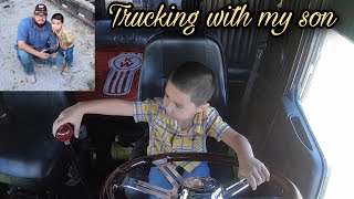 Taking my 4 year old son on a trucking adventure