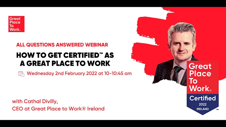 How to get Certified™ as a Great Place to Work