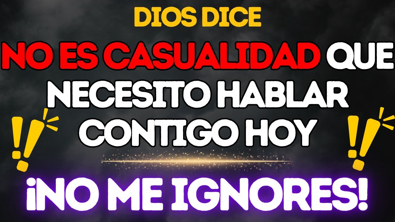 ESTE MENSAJE DE DIOS ES SOLO PARA TI…| mensaje urgente De Dios - YouTube