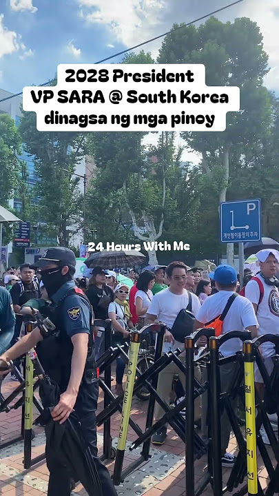 VP SARA DUTERTE @ SEOUL KOREA dinagsa ng mga Pinoy kahit sobrang init ang sikat ng araw.