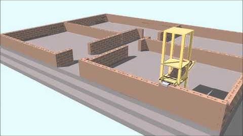 Concept Animation of construction automation using Interlocking Brick 2