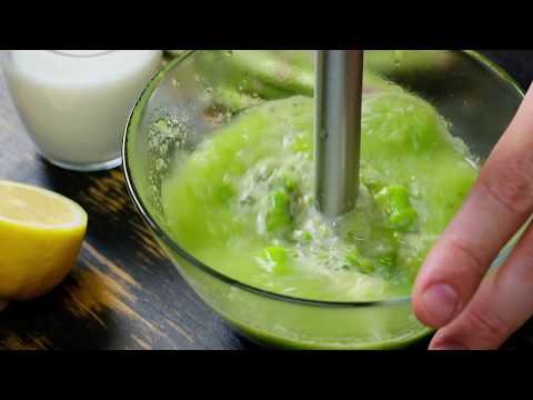 Cream of Fresh Asparagus Soup with SUNAVO Induction Cooktop CB-I11