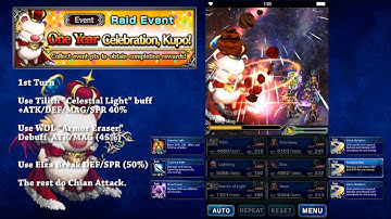 ♦FFBE♦ [2 Turns Kill Guide] The Moogle King