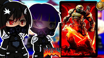 Kaiju no. 8 react to DOOM SLAYER | Gacha React | KAIJU NUMBER 8