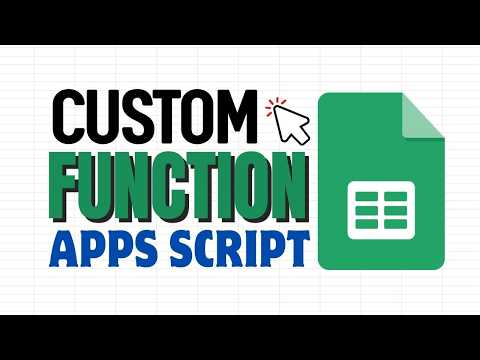 Create Custom Functions in Google Sheets with Apps Script (ChatGPT)