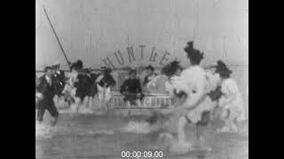 Victorians going for a splash in the sea, 1890s - Film 1011024
