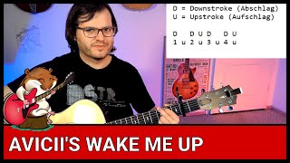 Wake Me Up von Avicii (Schwierigkeit 4/10) Gitarre lernen