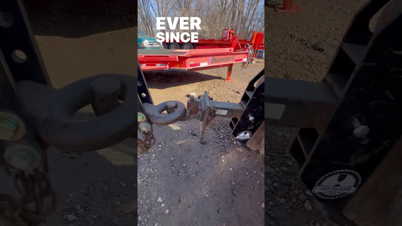 This skid hitch attachment makes moving trailers around a heck of a lot easier