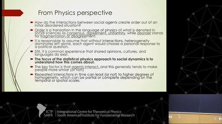 Pablo Balenzuela: Multi-agent Models in Complex Ne...