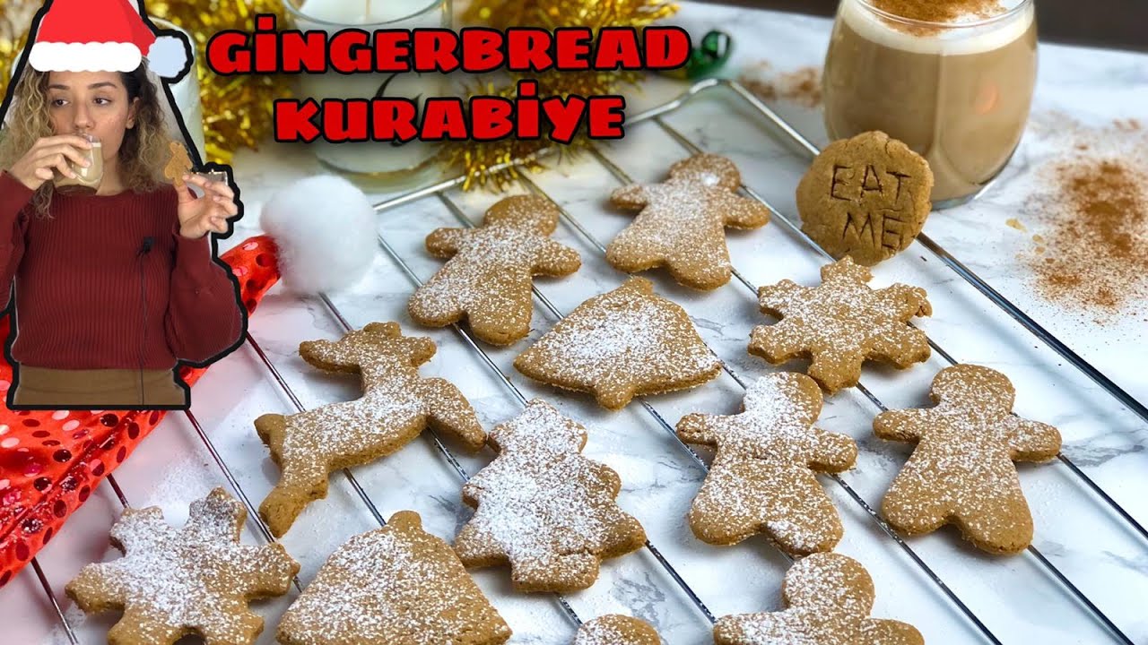 ŞEKERSİZ YILBAŞI KURABİYESİ TARİFİ|GİNGERBREAD COOKİE| tarçınlı ve zencefilli