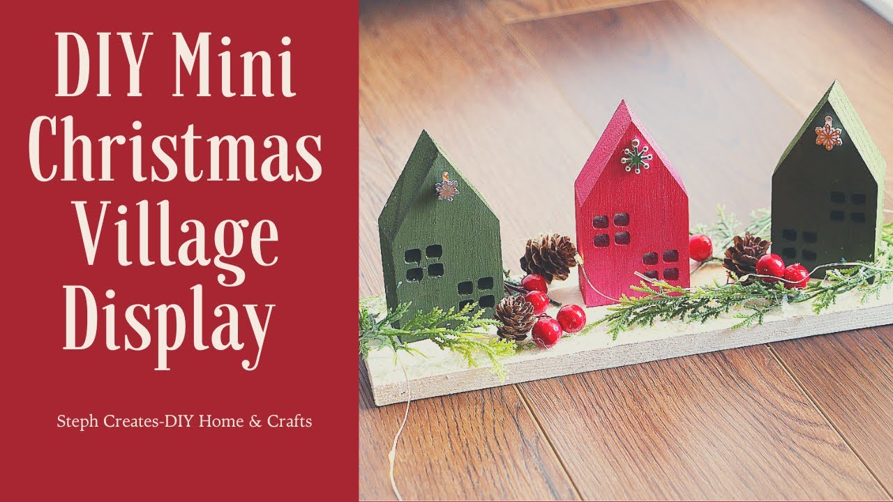 DIY Mini Christmas Village Display Christmas Decoration 🎄 YouTube