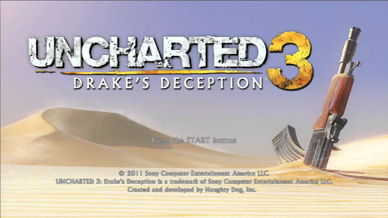 Uncharted 3 Title Screen (PS3) - YouTube