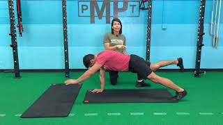 Contralateral Plank Core Exercise