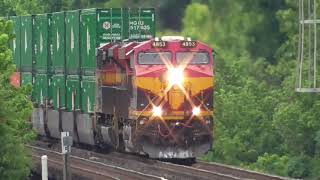 Norfolk Southern Railroad Trains at Bridge in Atlanta,Ga.&quot;Father&#39;s Day Special&quot; 6-20-2021