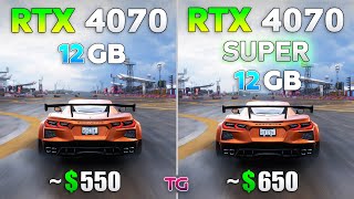 RTX 4070 SUPER vs RTX 4070 - Test in 10 Games
