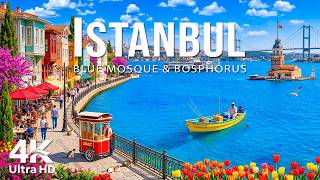 Istanbul 4K-Drohnenaufnahmen | Blaue Moschee, Bosporus & ikonische Stadtansichten | Deep House