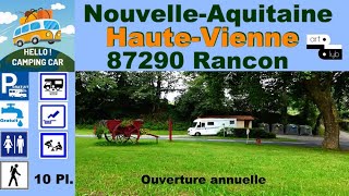 87 Aire camping-car Rancon Hello!camping-car