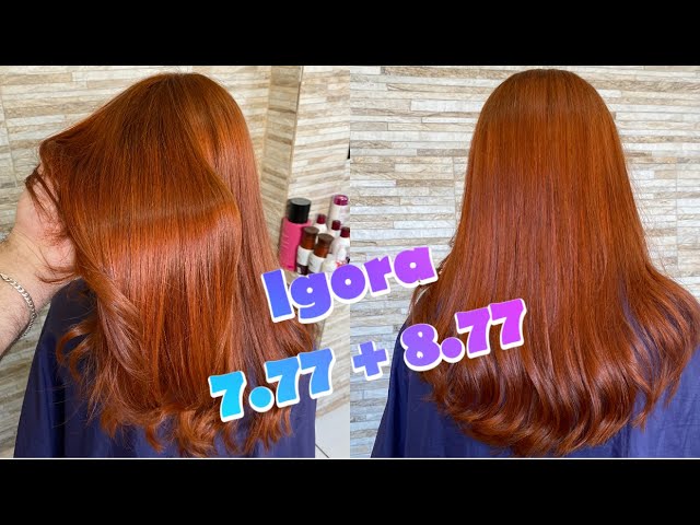 Pentei o meu cabelo com a igora 7.77 