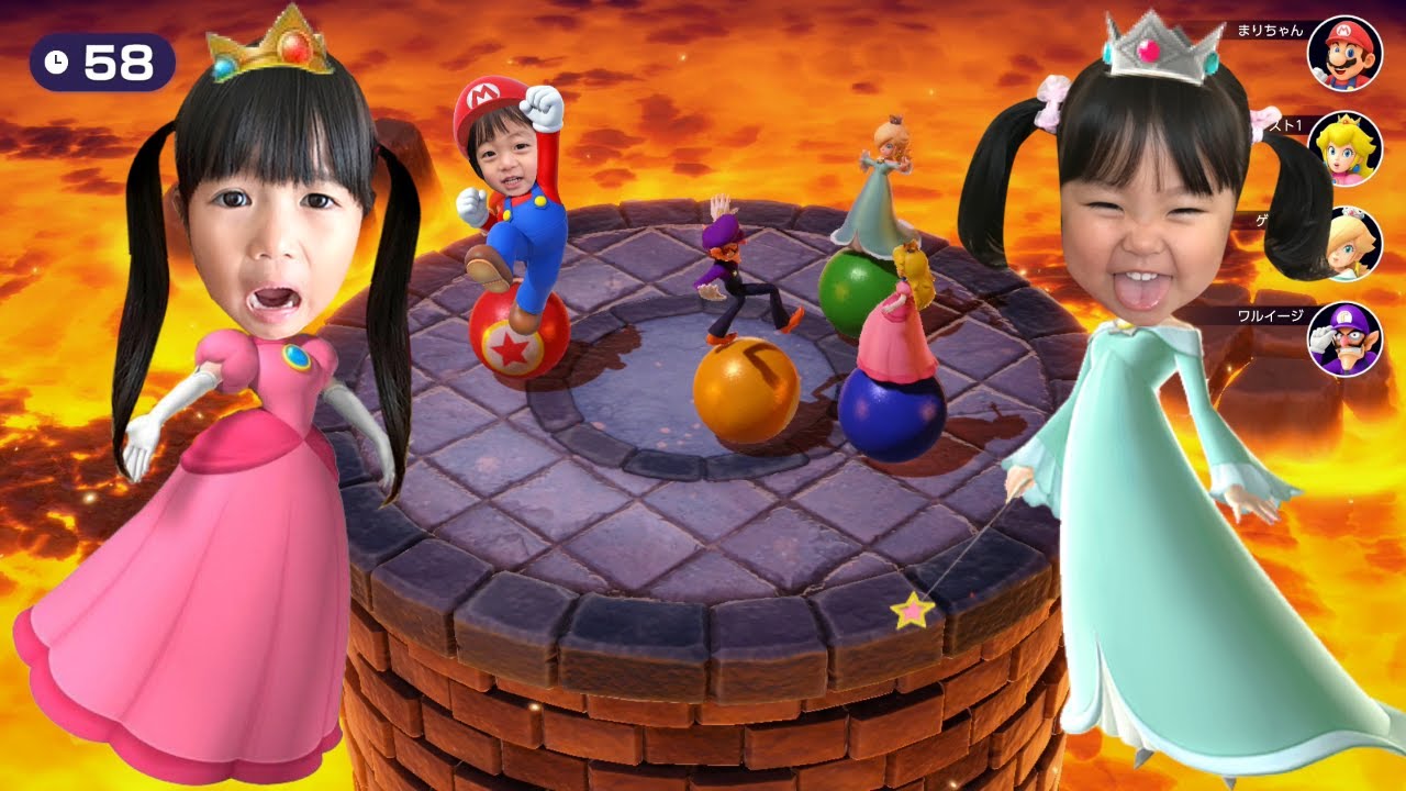 【マリオパーティスーパースターズ】ミニゲーム対決でみなくんが悔しくて泣いちゃった！ 　ケンカありのゲーム実況　教育【まりちゃんいずちゃんチャンネル】