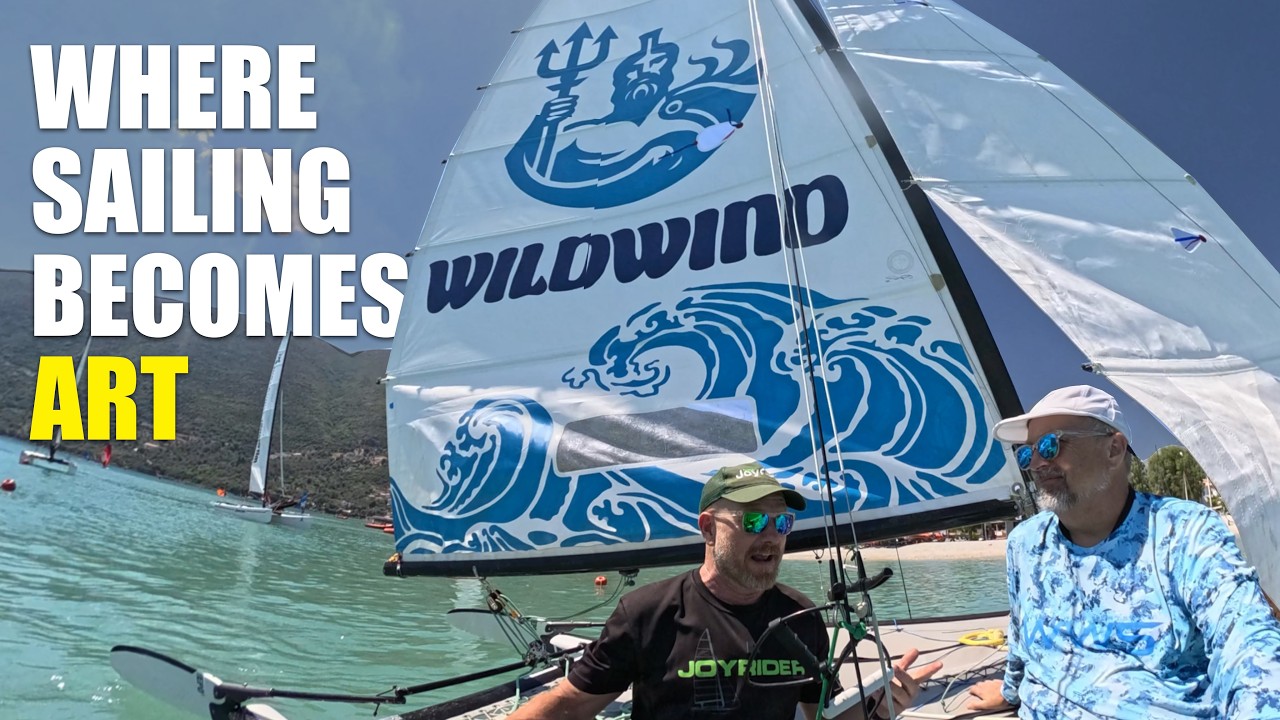 He Turns Catamaran Sails Into Art