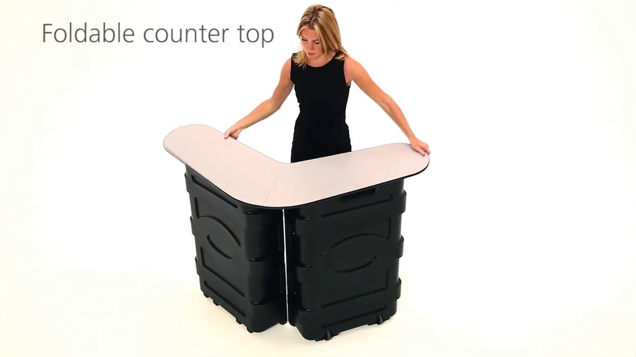 Beautiful Lightweight Colorful Exhibition Desk Expo Display Service