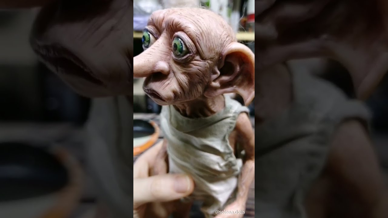 Создала Куклу Добби из Гарри Поттера. Dobby's art doll from Harry Potter. 