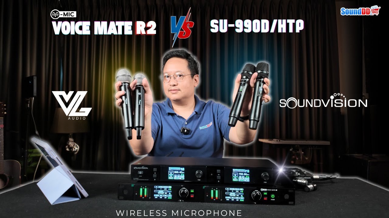 [VS] เทียบตัวต่อตัว🎤ไมค์ลอยดิจิตอล Hot Hit🔥 SOUNDVISION SU-990D/HTP กับ VL-AUDIO V-MIC Voice Mate R2
