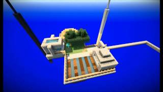 Minecraft Timlapse - 4 pillar survival