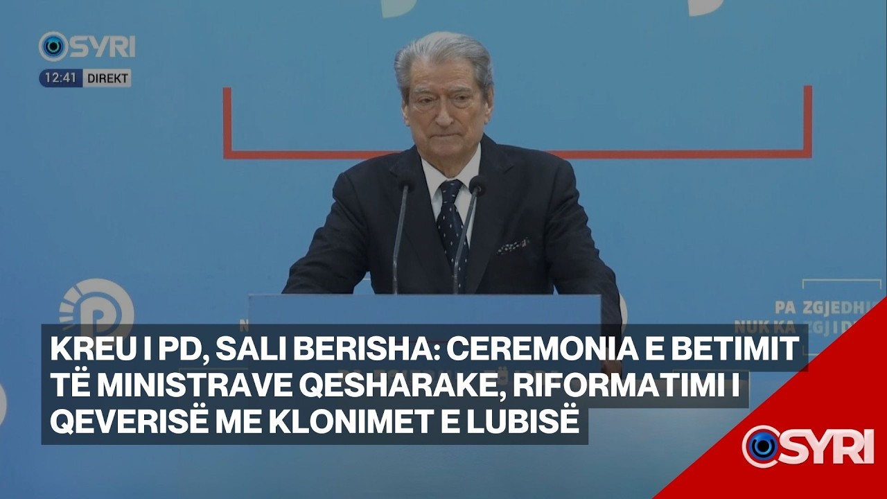 Kreu i Partisë Demokratike Sali Berisha, deklaratë për mediat