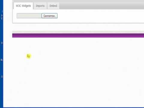 Creating widgets using embed code