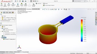 Thermal Analysis Water Pot use Solidworks