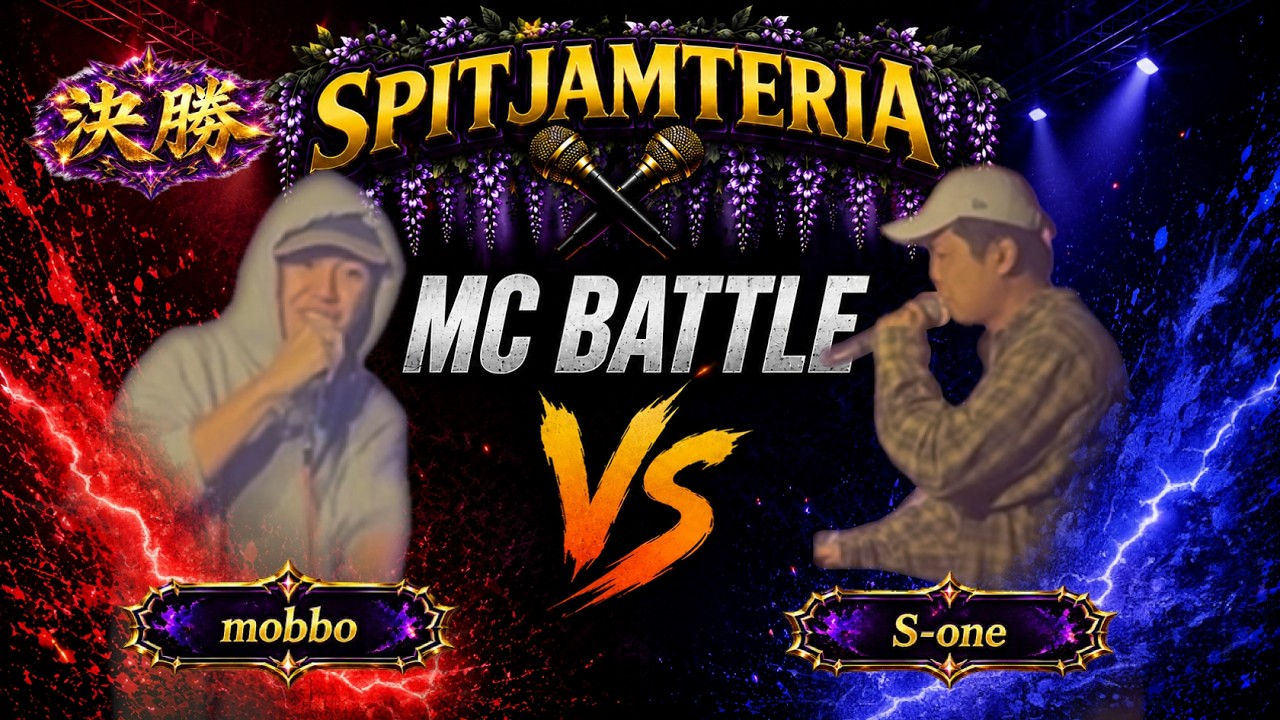 SPIT JAM TERIA vol.1】MCバトル mobbo VS S-one 決勝戦＆Winning Rap