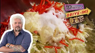 How to Make One Righteous Chili Dog | Diners, Drive-ins and Dives with Guy Fieri | Food Network