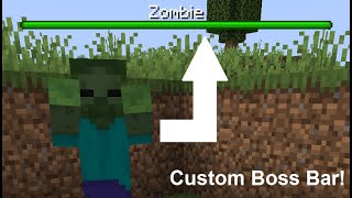 How to give a mob a custom boss bar in Minecraft!