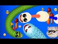 🐍 worm zone io giant slither best android gameplay magic gameplay| sachin snack zone 🎮