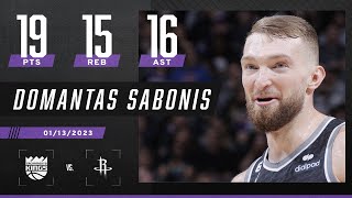 Domantas Sabonis records a triple-double through 3 quarters | NBA on ESPN