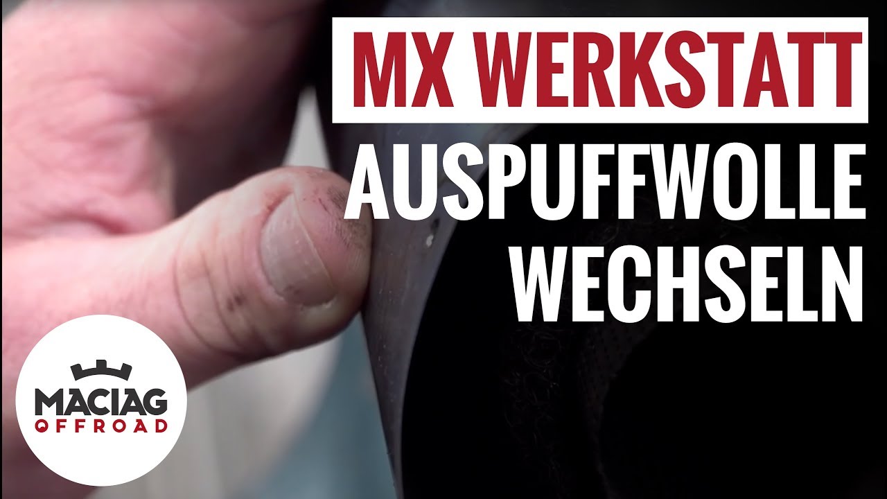 Motocross / Enduro Auspuff Dämmwolle wechseln | Maciag Offroad MX Werkstatt