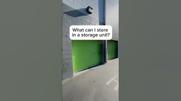 What can I store in a storage unit?