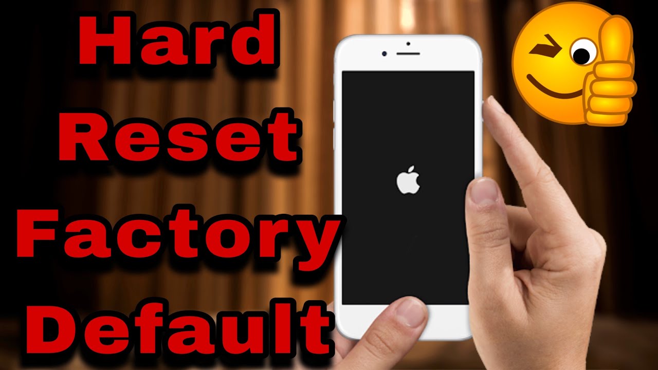 How To Hard Reset Iphone To Factory Default Settings YouTube