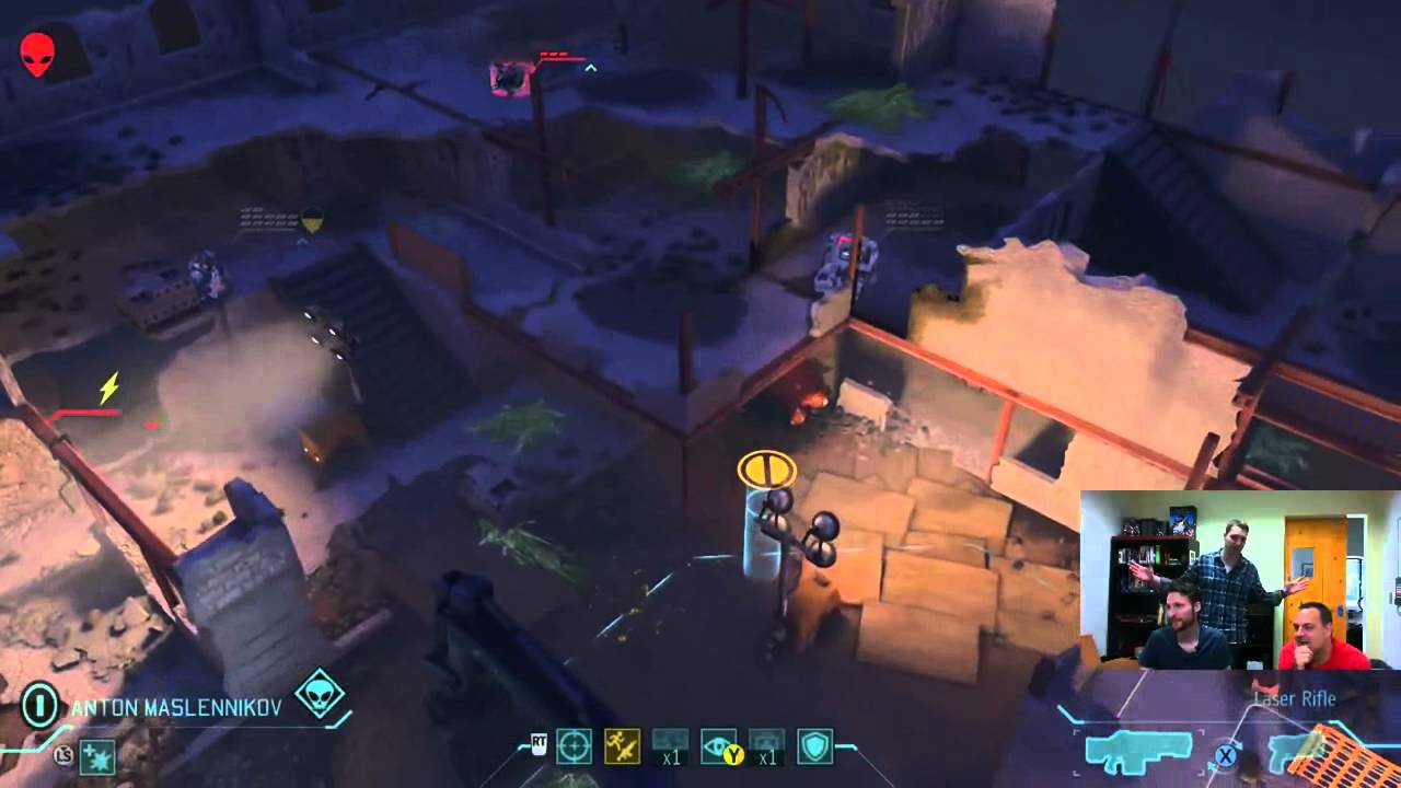 XCOM Enemy Unknown Gameplay ao vivo com Jake, Casey, e Greg HD