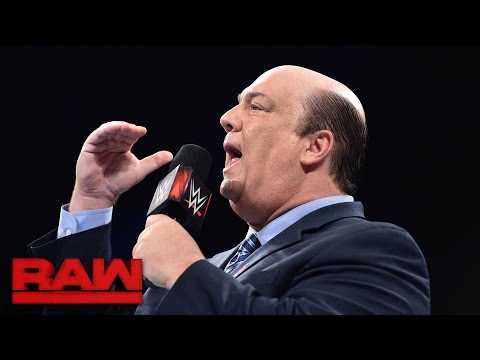 Paul Heyman reveals that Brock Lesnar is ready for Goldberg: Raw, Oct. 10, 2016