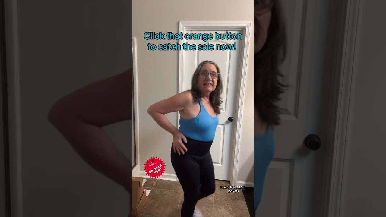 Fleece-Lined Leggings with Tummy Control & Pockets on Sale! 