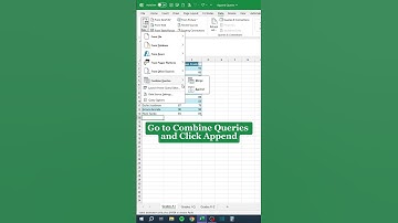 Append Queries in Excel‼️ #excel