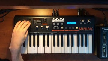Akai Miniak & Akai MPC1000 - Basic MIDI CC Data Sequencing - MIDIVERSE TV