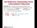 Porcentagem - Matemática Financeira 04