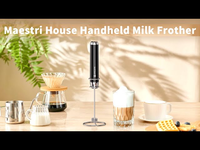 Maestri House Electric Milk Frother Handheld Rechargeable Foam