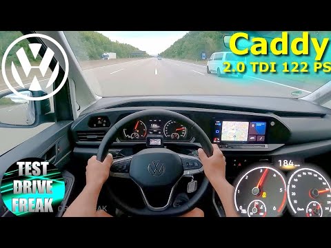 2022 Volkswagen Caddy Maxi 2.0 TDI DSG 122 PS TOP SPEED AUTOBAHN DRIVE POV