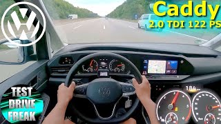 2022 Volkswagen Caddy Maxi 2.0 TDI DSG 122 PS TOP SPEED AUTOBAHN DRIVE POV